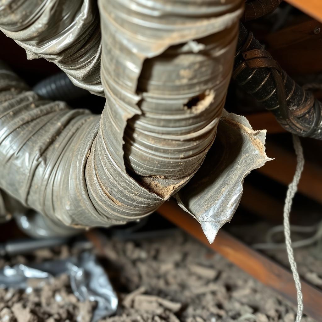Ducts repaired before